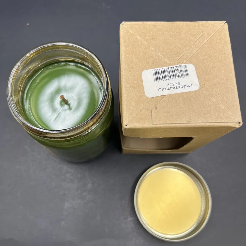 New Heritge Candles CHRISTMAS SPICE‎ 12oz Canning Jar Candle USA